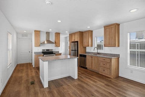 Floor plan for 3 beds, 2 baths, 990 sqft
